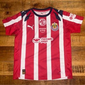 PUMA Chivas Guadalajara 2025 Red Home Replica Jersey Large Youth